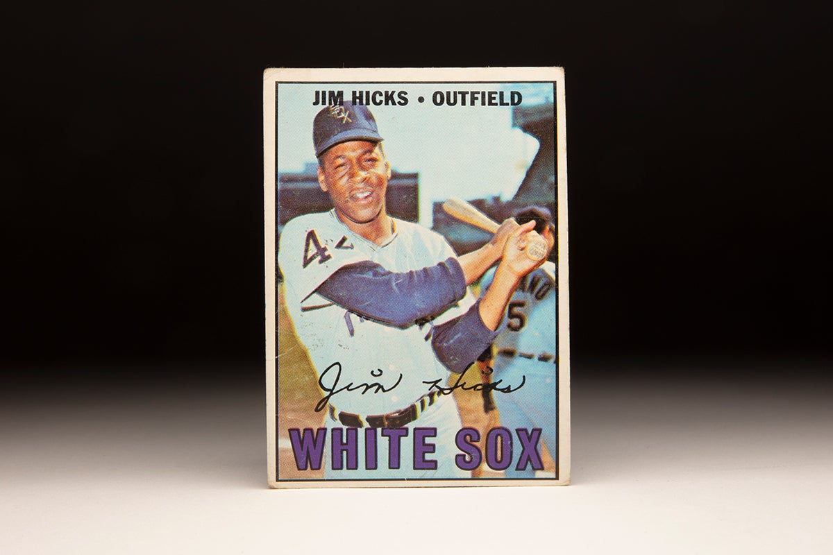 Front of 1967 Topps Jim Hicks card