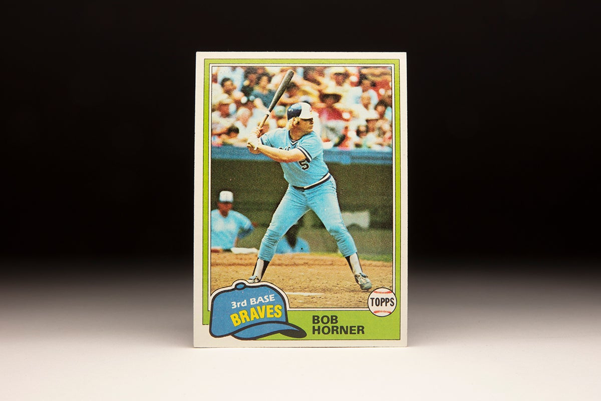 Front of 1981 Topps Bob Horner card