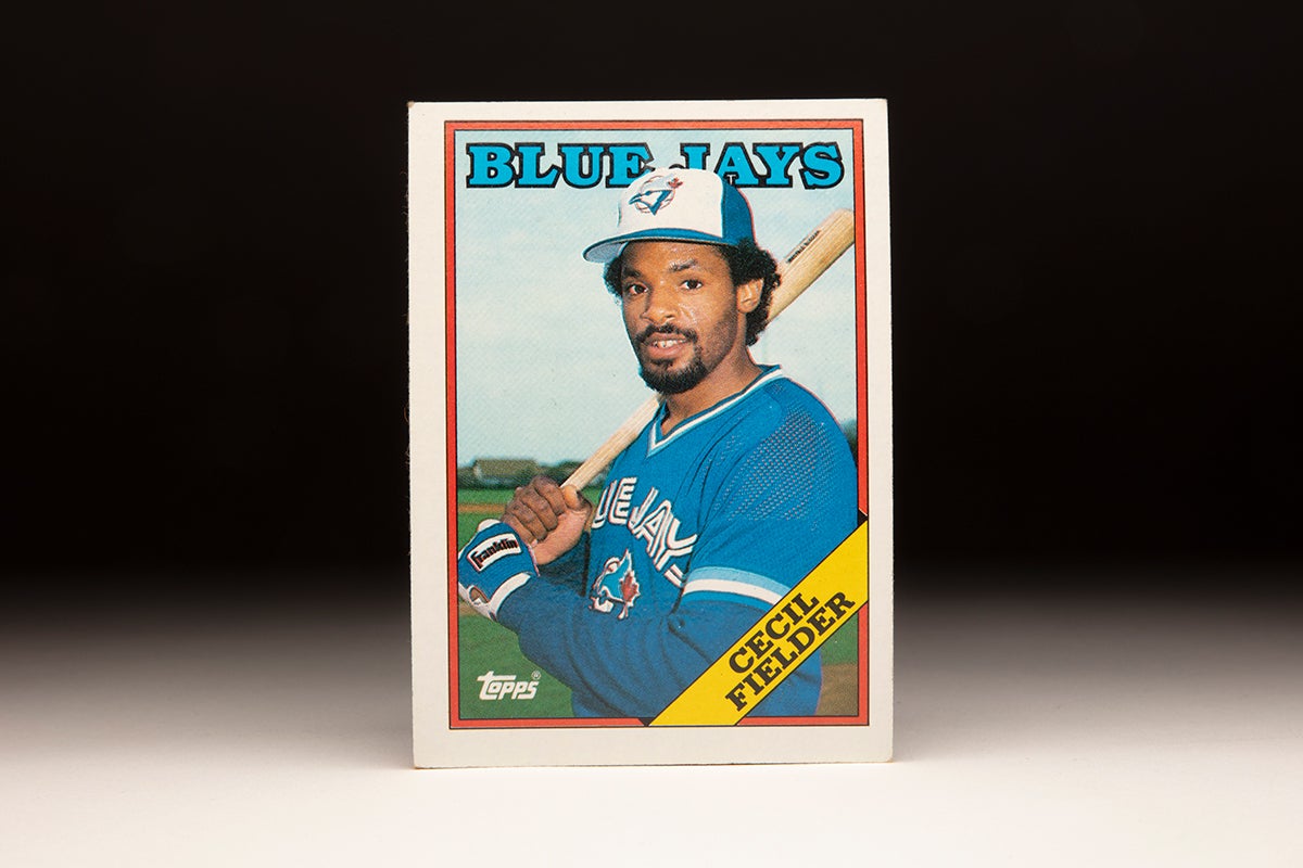 Front of 1988 Topps Cecil Fielder card