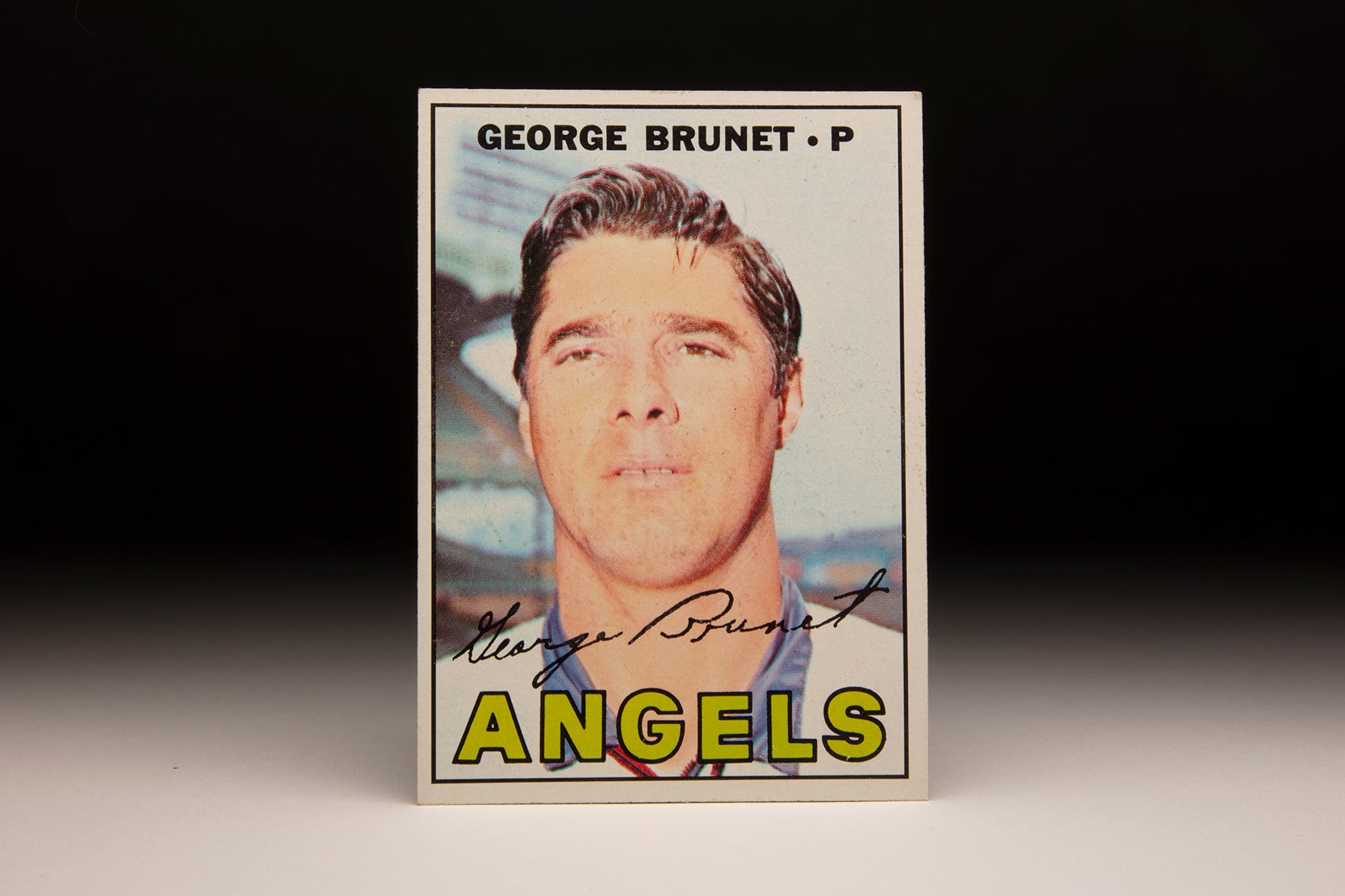 Front of 1967 Topps George Brunet card