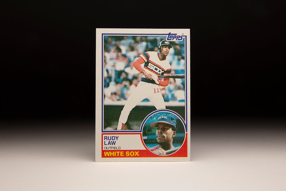 Front of 1983 Topps Rudy Law card