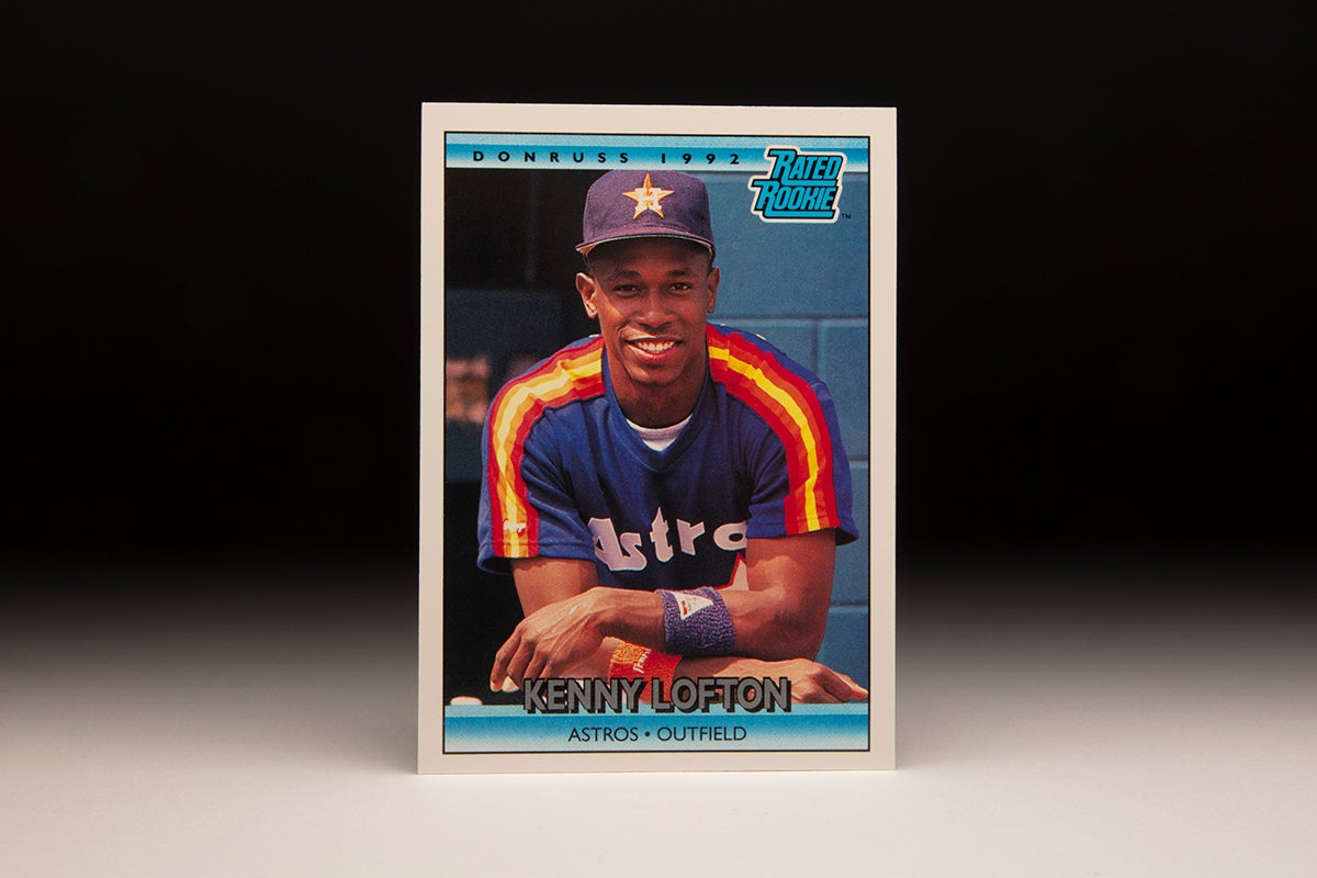 Front of 1992 Donruss Kenny Lofton card