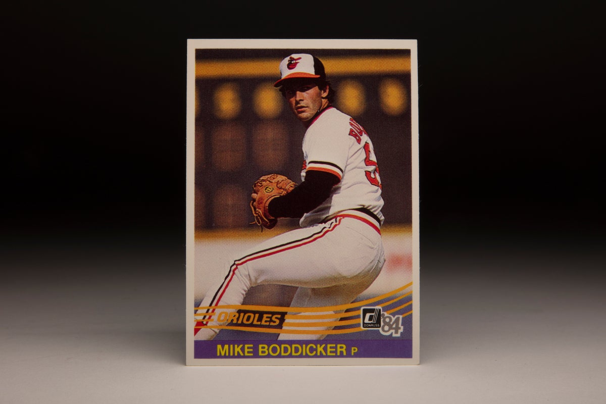 Front of 1984 Donruss Mike Boddicker card