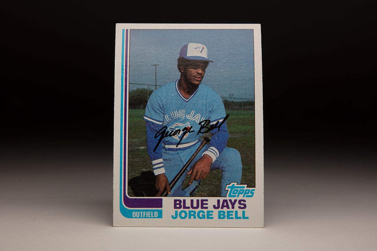 Front of 1982 Topps George Bell card