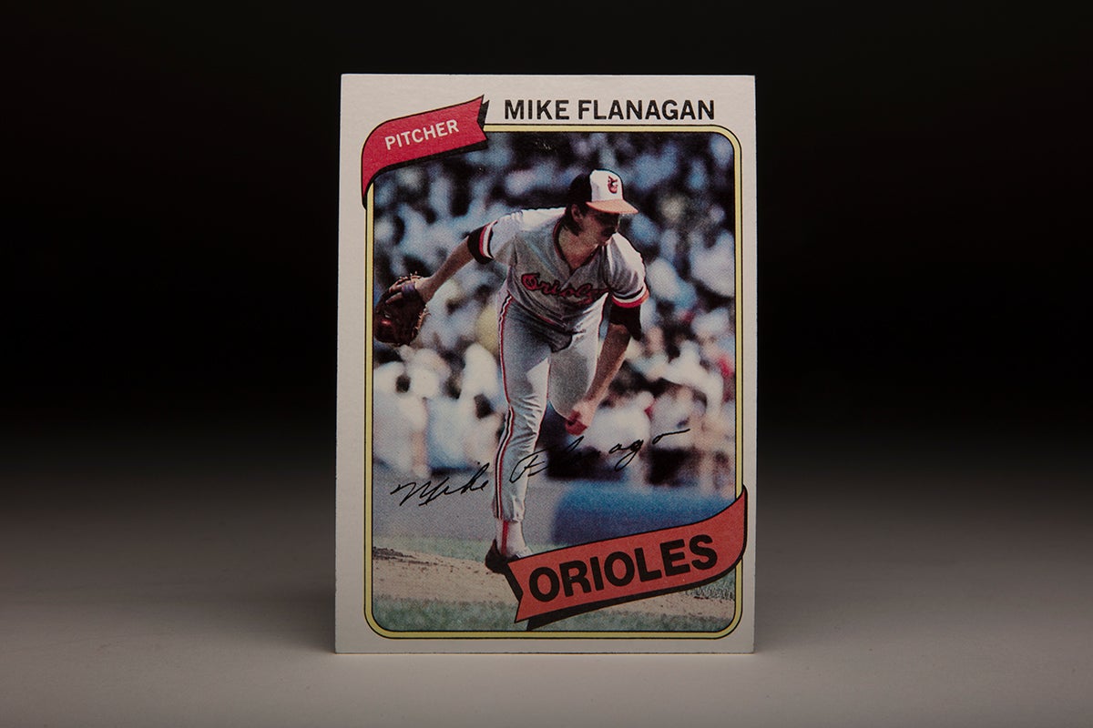 Front of 1980 Topps Mike Flanagan card