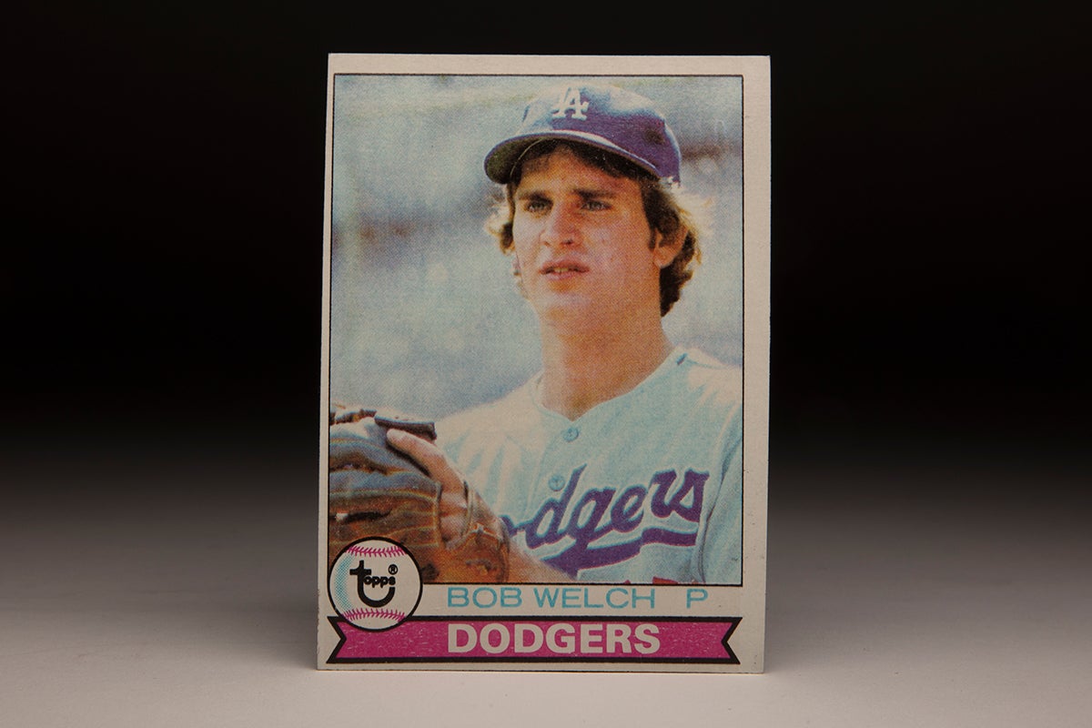 Front of 1979 Topps Bob Welch card