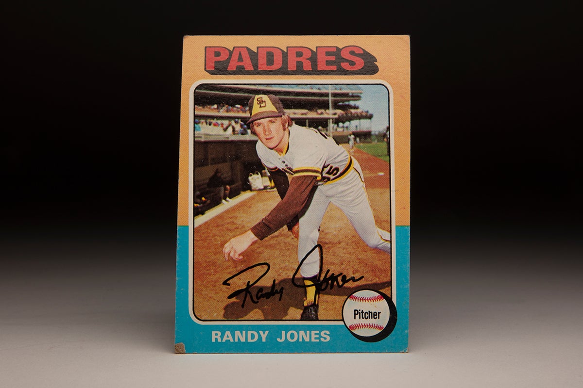 Back of 1975 Topps Randy Jones card