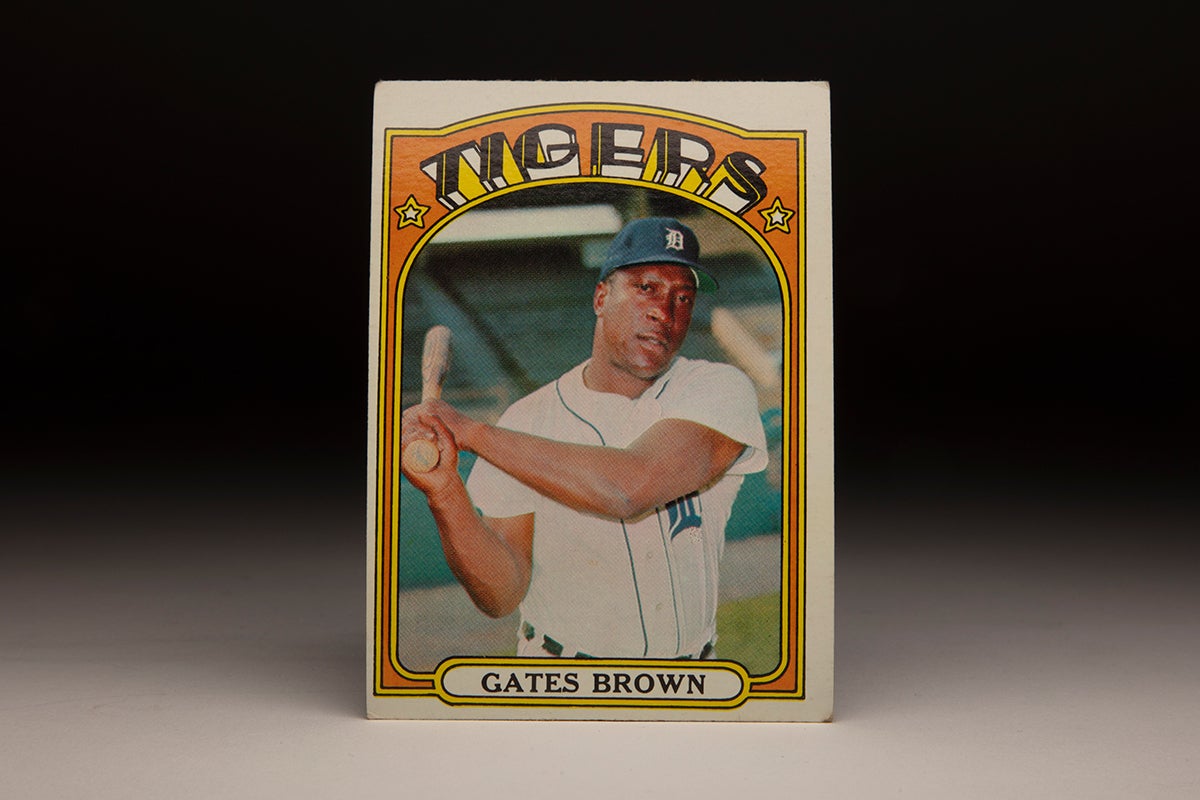 Front of 1972 Topps Gates Brown card