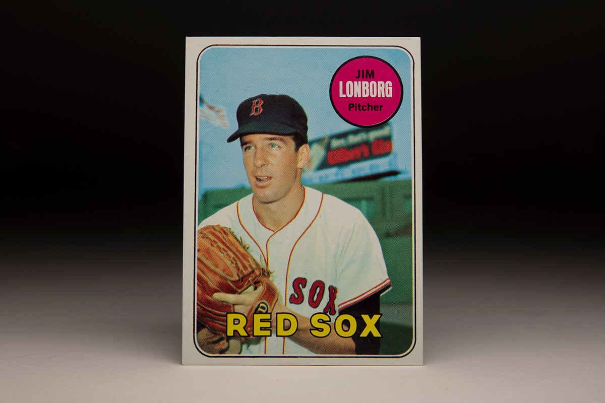 Front of 1969 Topps Jim Lonborg card