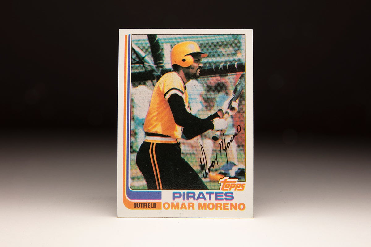 Front of 1982 Topps Omar Moreno card