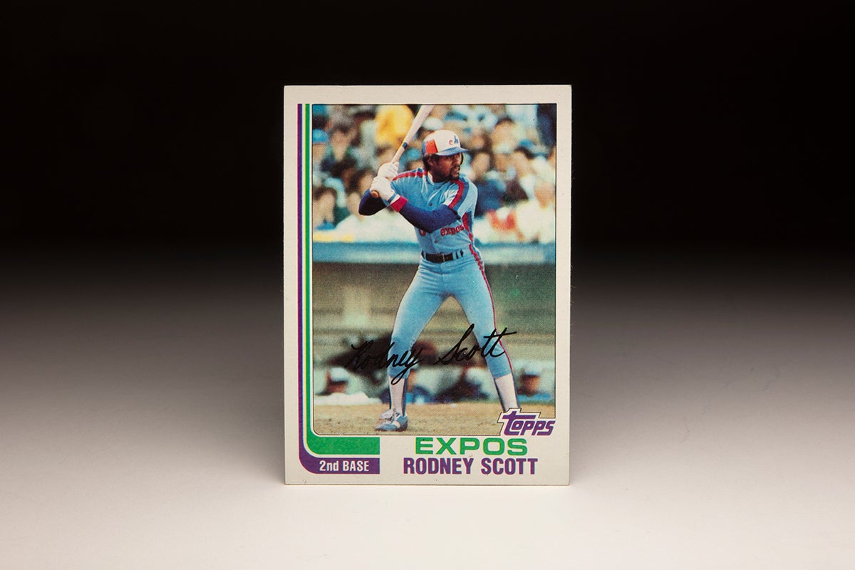 Front of 1982 Topps Rodney Scott card