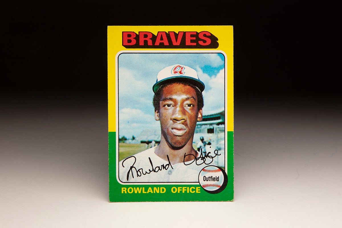 Front of 1975 Topps Rowland Office card