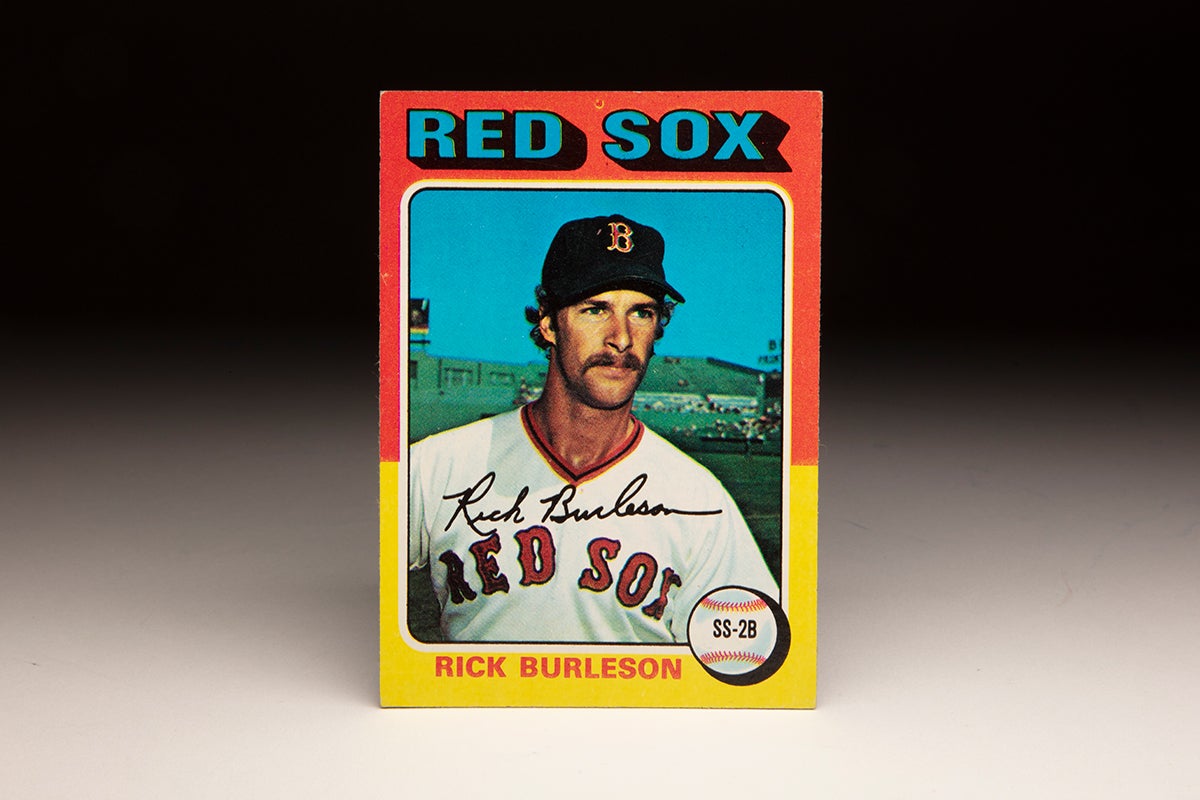 Front of 1975 Topps Rick Burleson card