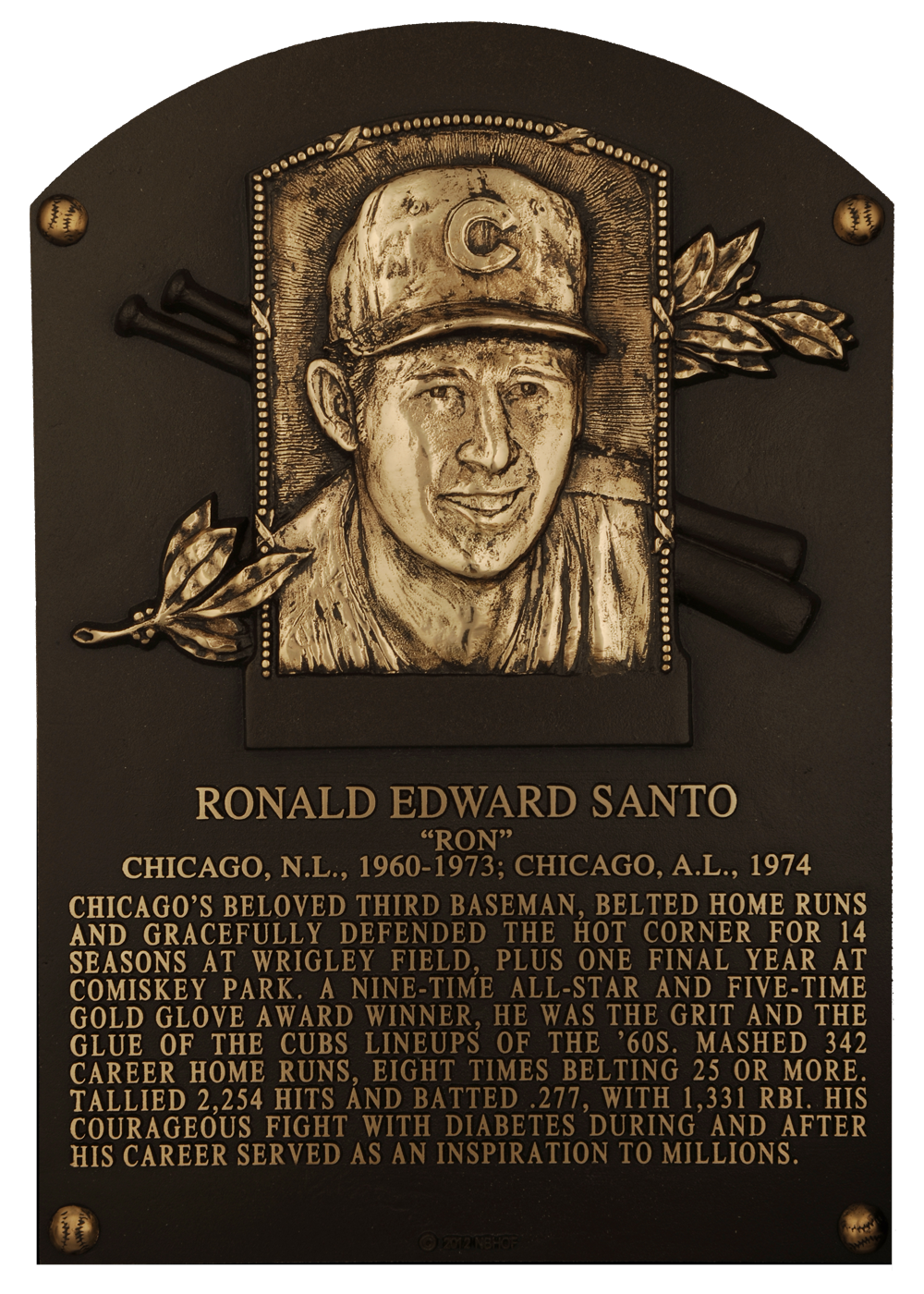 Santo, Ron  Baseball Hall of Fame