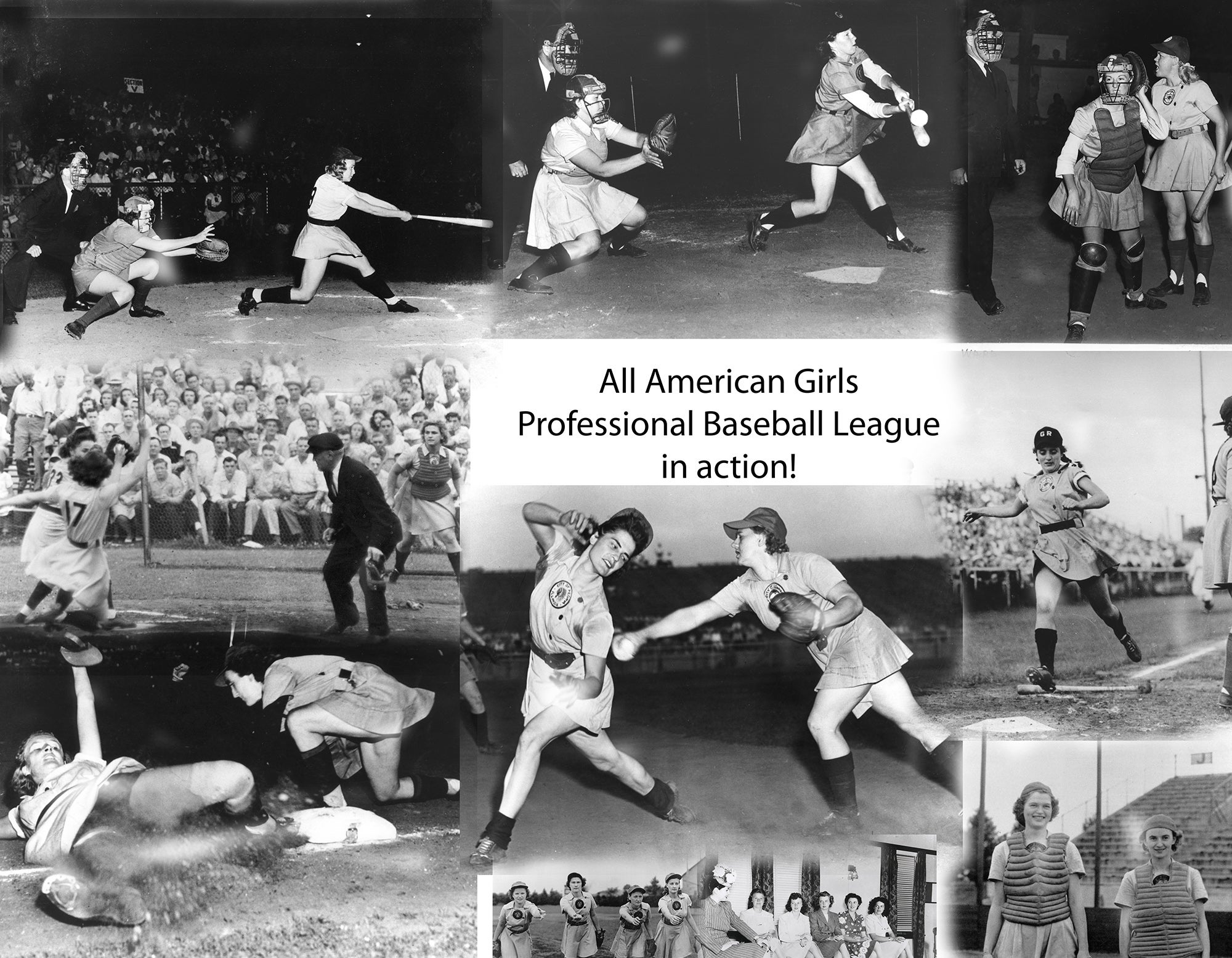 AAGPBL launched with great fanfare in 1943