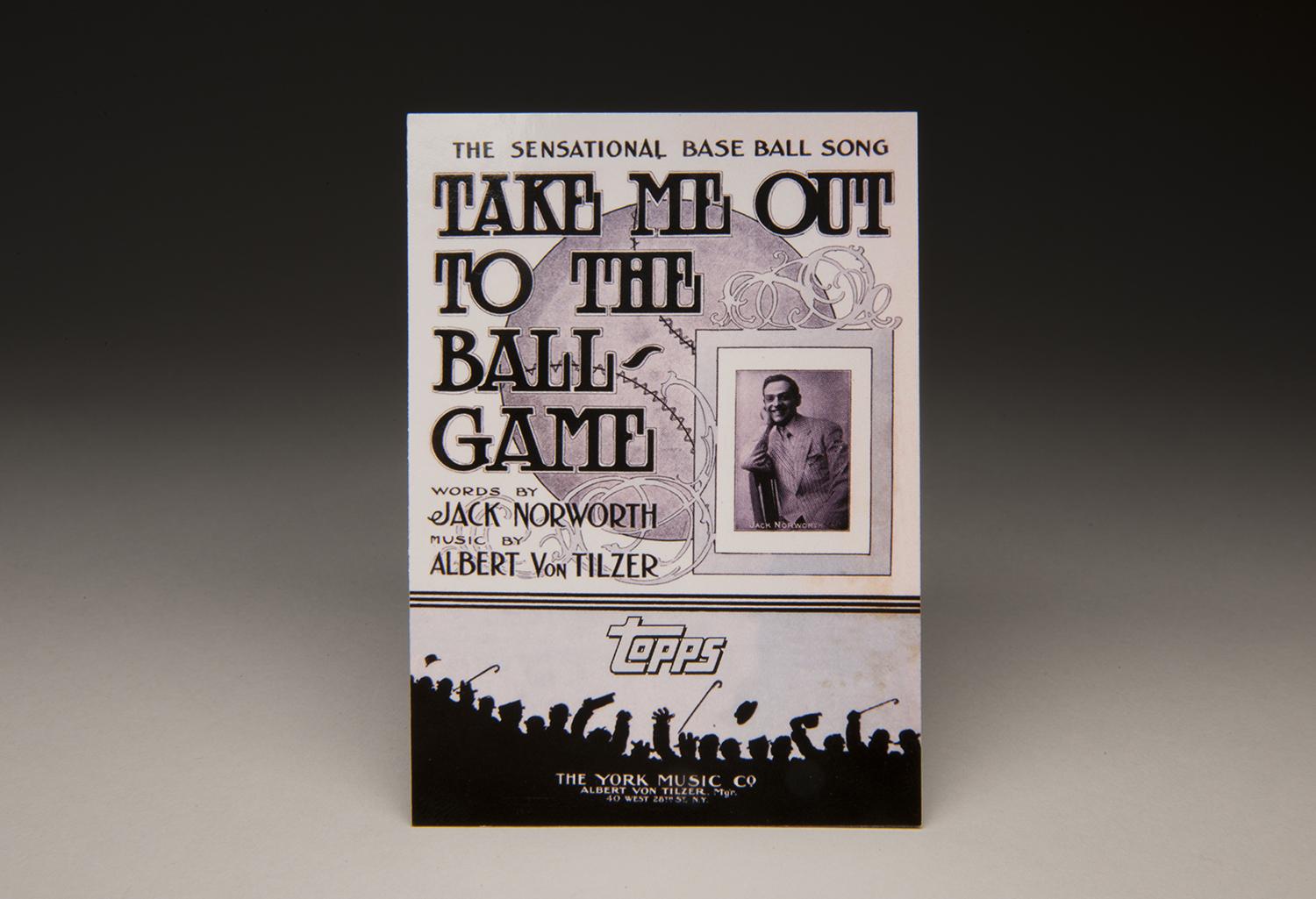 TAKE ME OUT To The BALL GAME Lyrics Words text Baseball 7th inning Sing  along song 