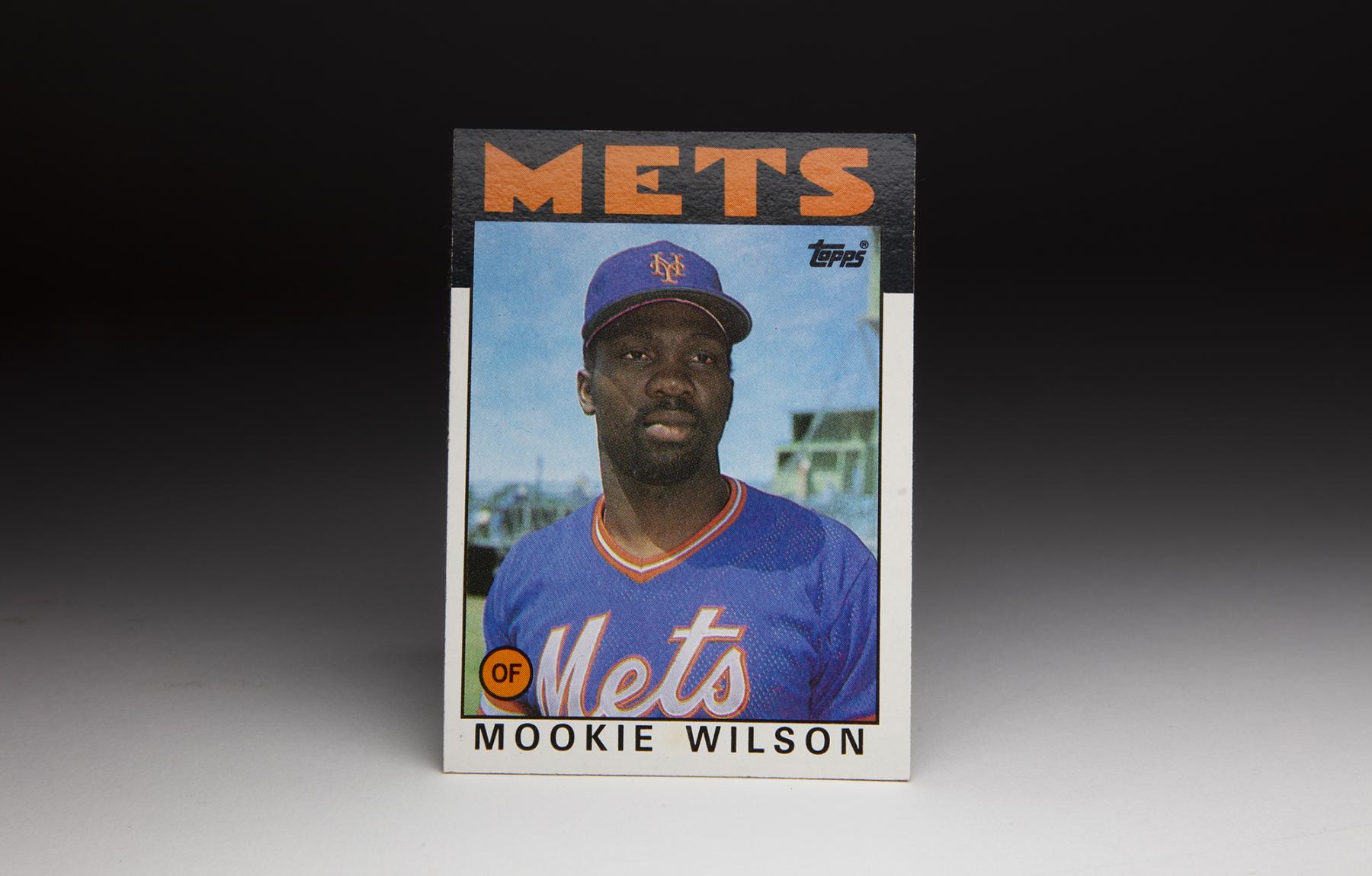 CardCorner: 1986 Topps Mookie Wilson | Baseball Hall of Fame