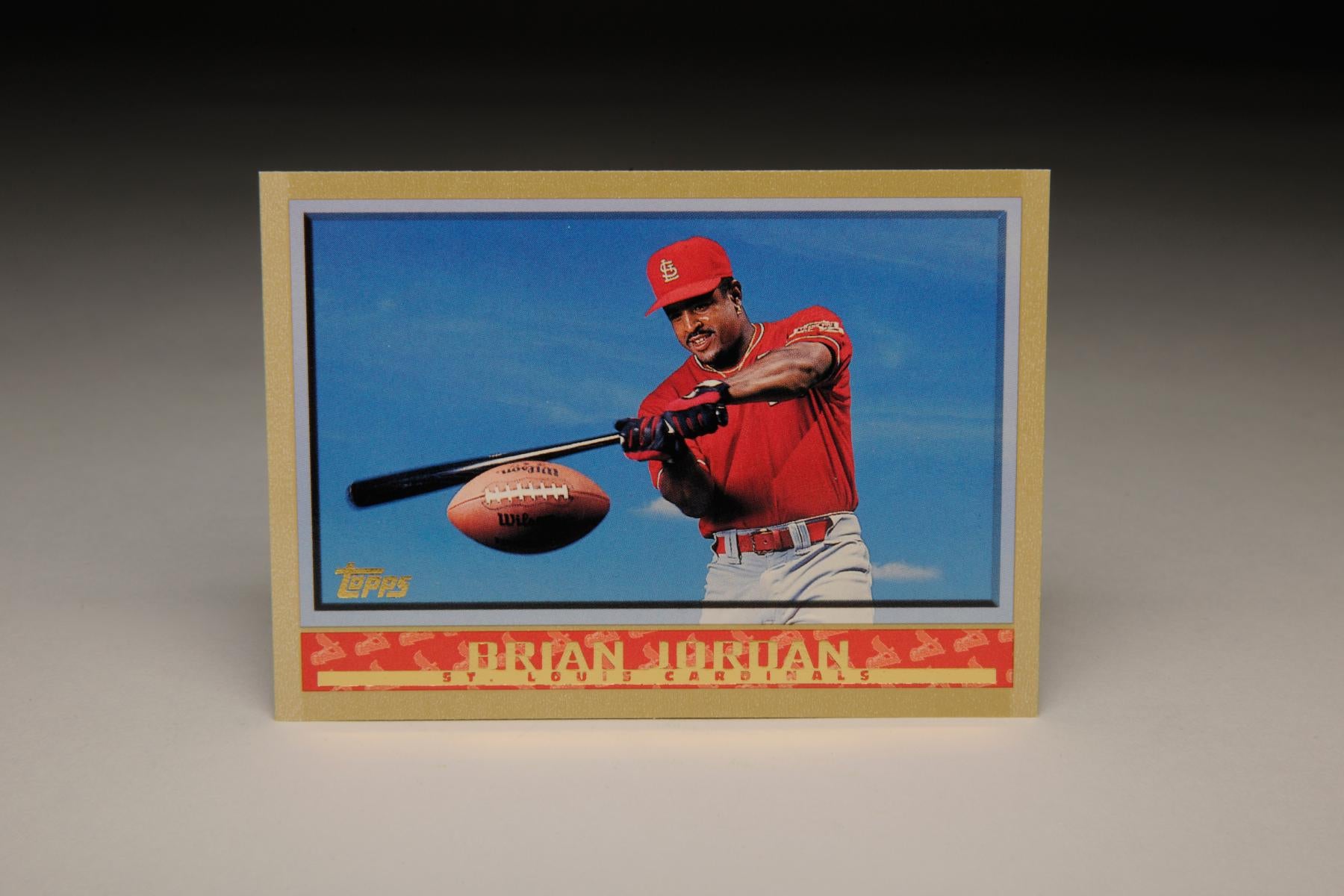Brian Jordan autographed Baseball Card (St. Louis Cardinals) 1993