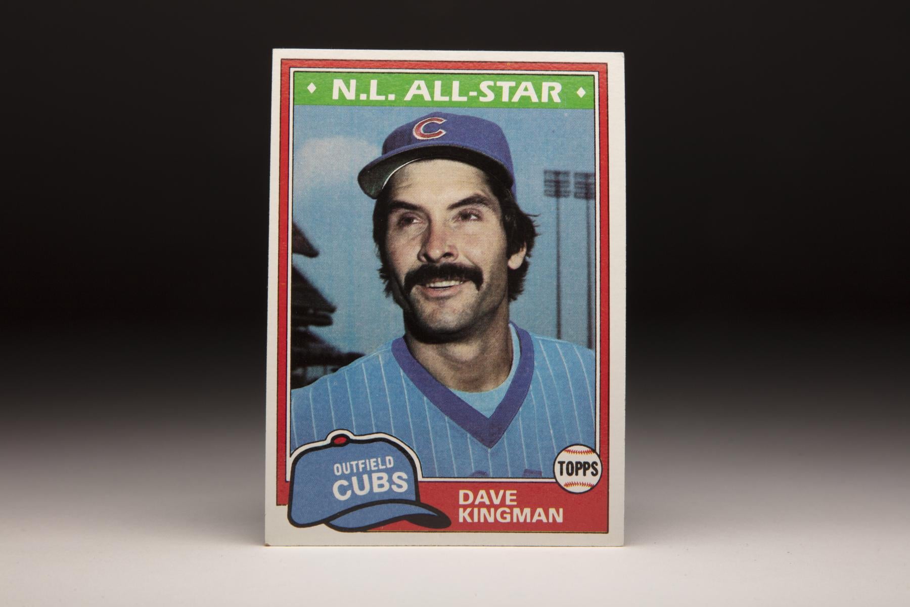 Dave Kingman autographed baseball card (Oakland Athletics) 1987