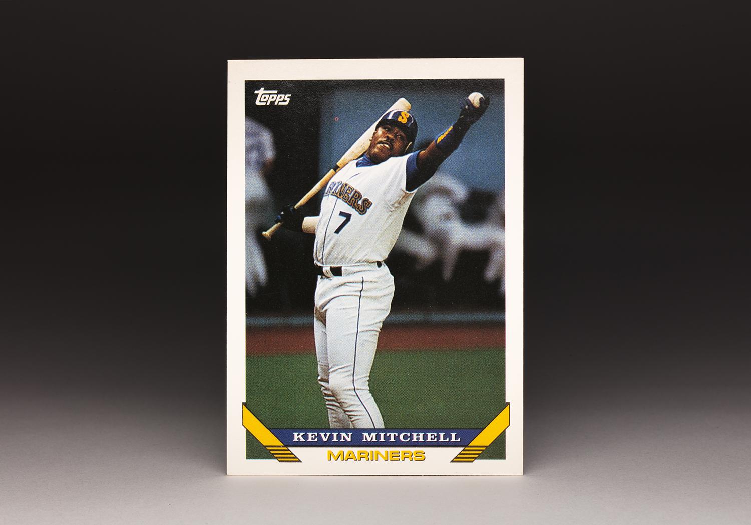 cardcorner 1993 topps kevin mitchell baseball hall of fame topps mexico flyer