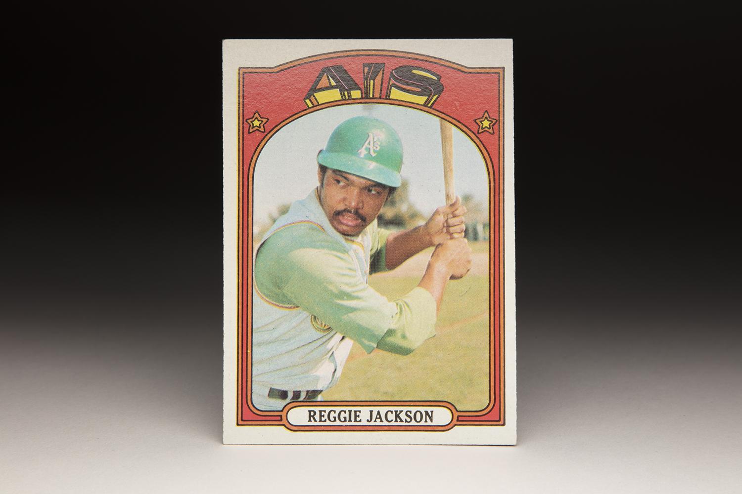 Reggie Jackson in Action store Topps 1972 Card