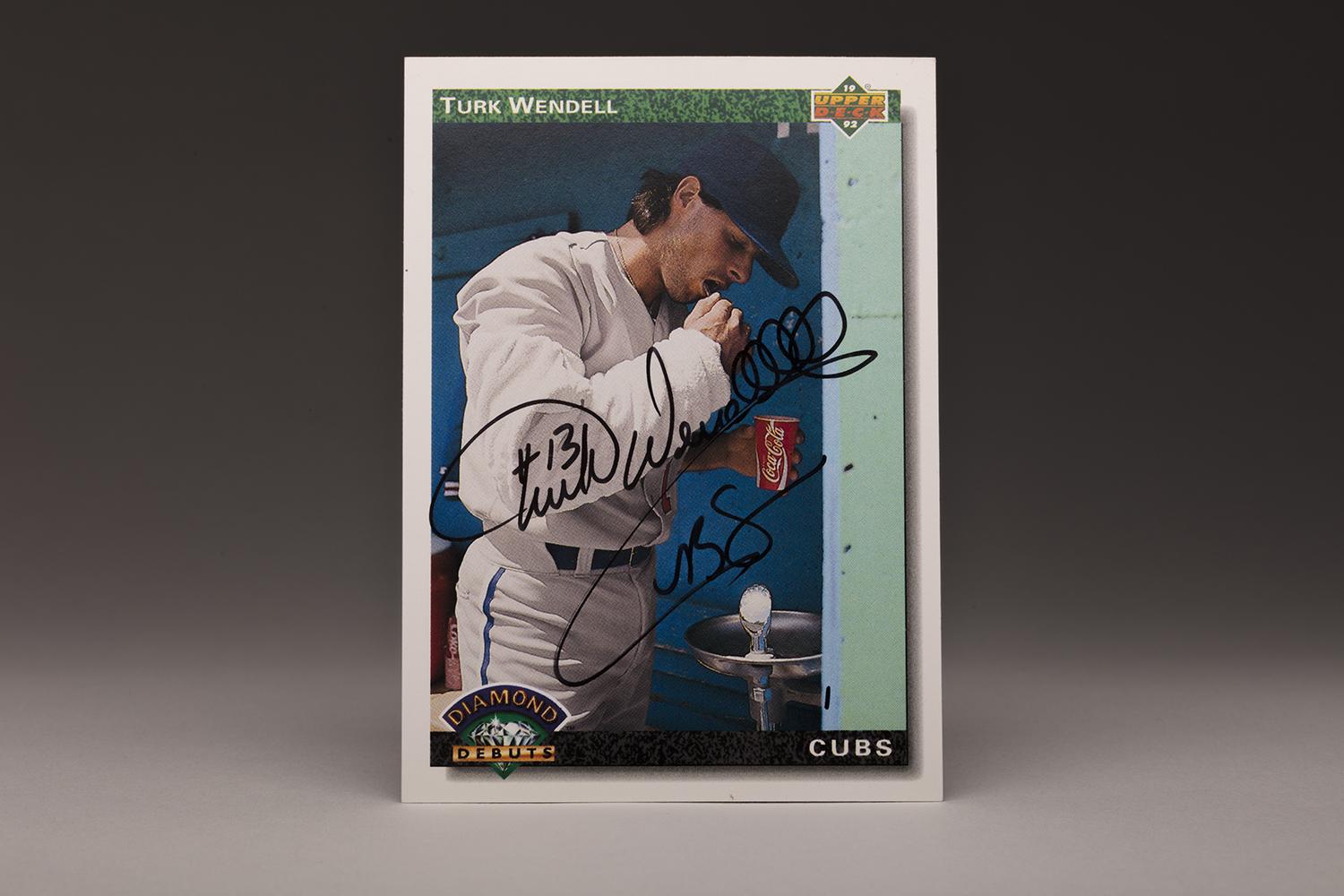 CardCorner: 1992 Upper Deck Turk Wendell | Baseball Hall of Fame