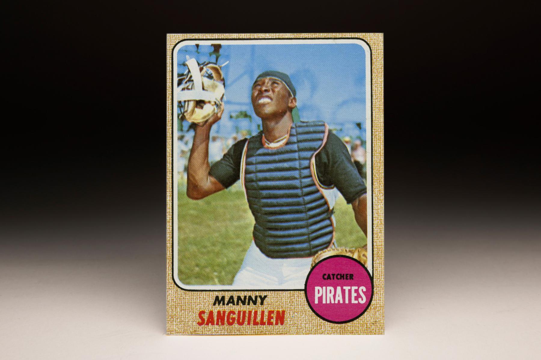MANNY SANGUILLEN PITTSBURGH PIRATES 1971 WORLD SERIES CHAMPS RARE SIGNED  PHOTO