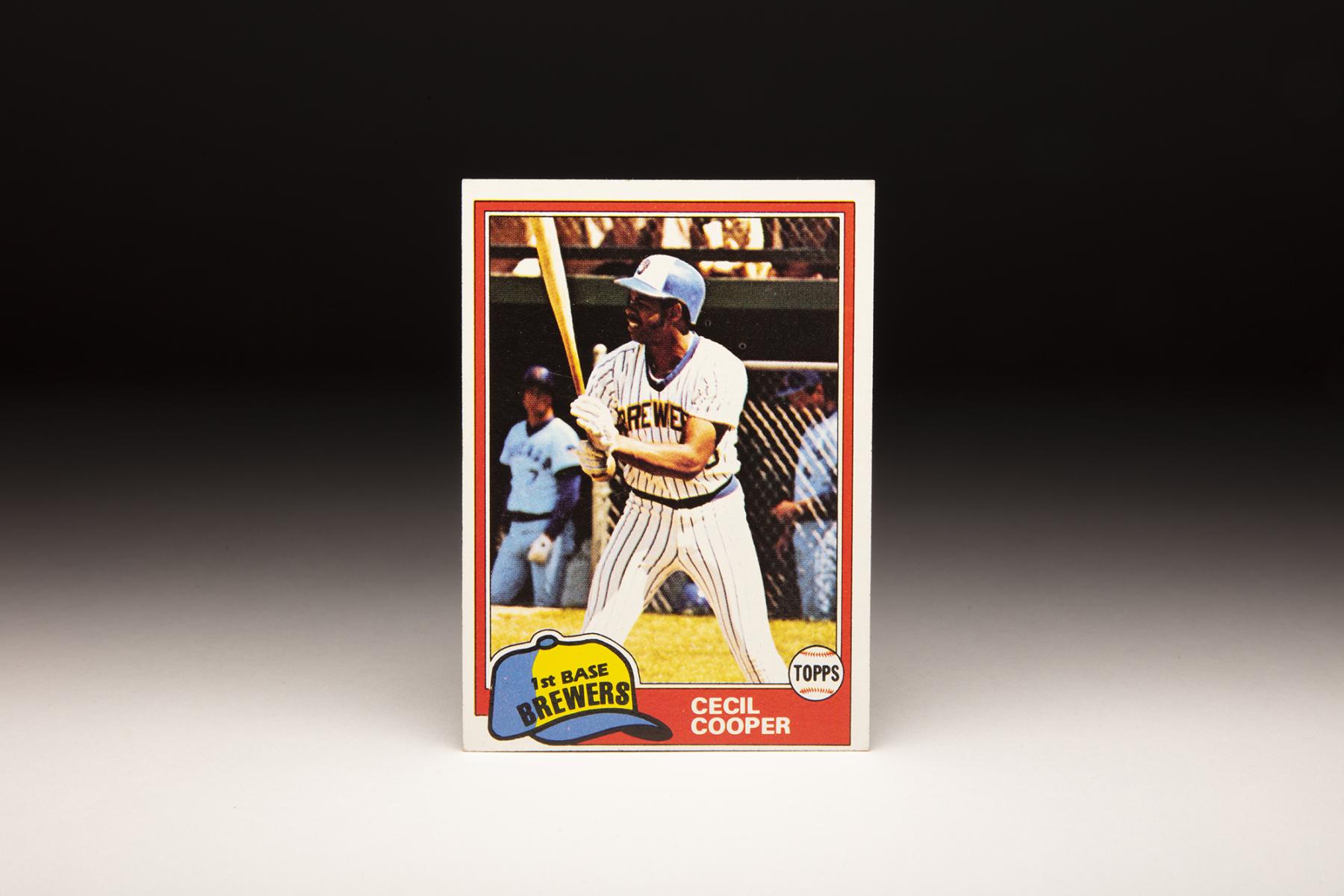 Cecil Cooper - Brewers #484 Fleer 1986 Baseball Trading Card