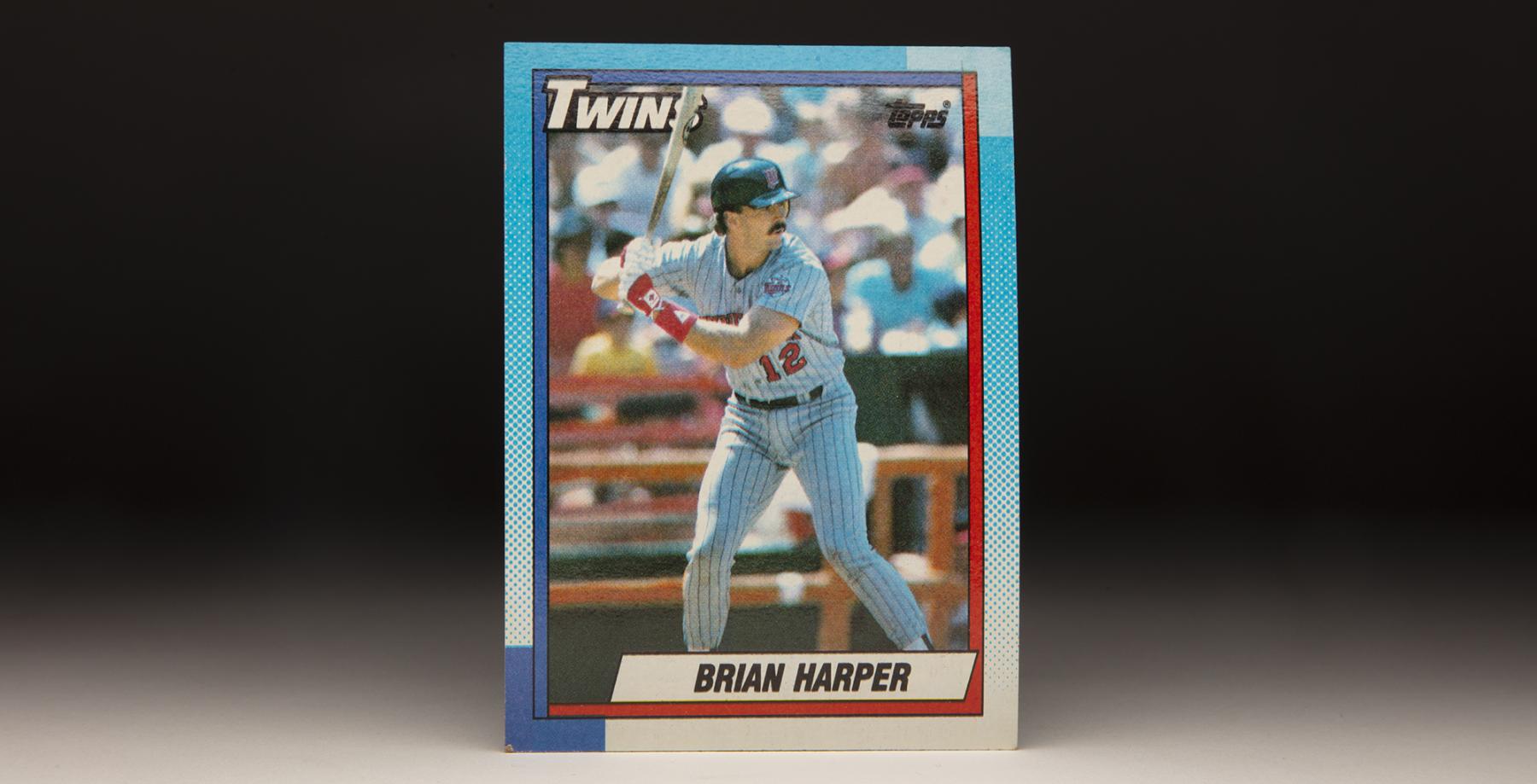 CardCorner: 1990 Topps Brian Harper | Baseball Hall of Fame