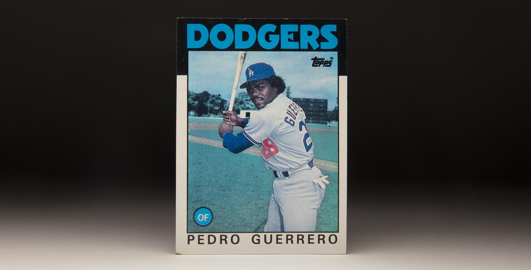 CardCorner: 1986 Topps Pedro Guerrero | Baseball Hall of Fame