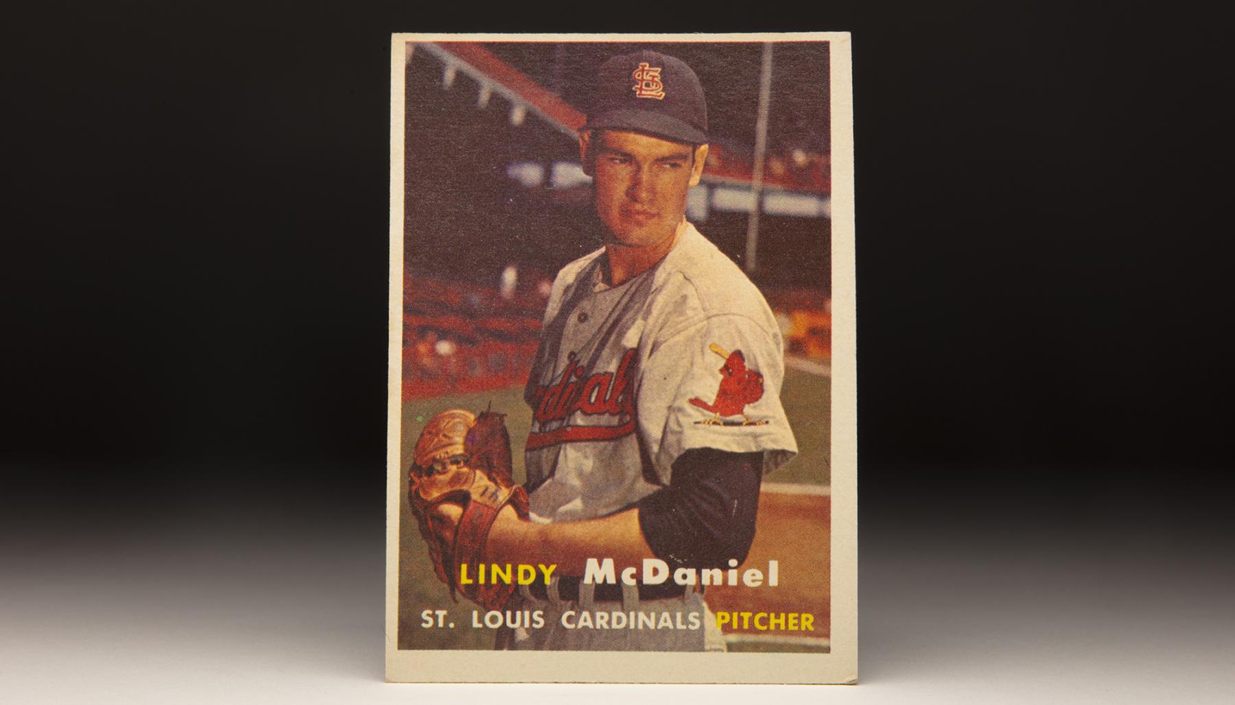 CardCorner: 1957 Topps Lindy McDaniel | Baseball Hall of Fame