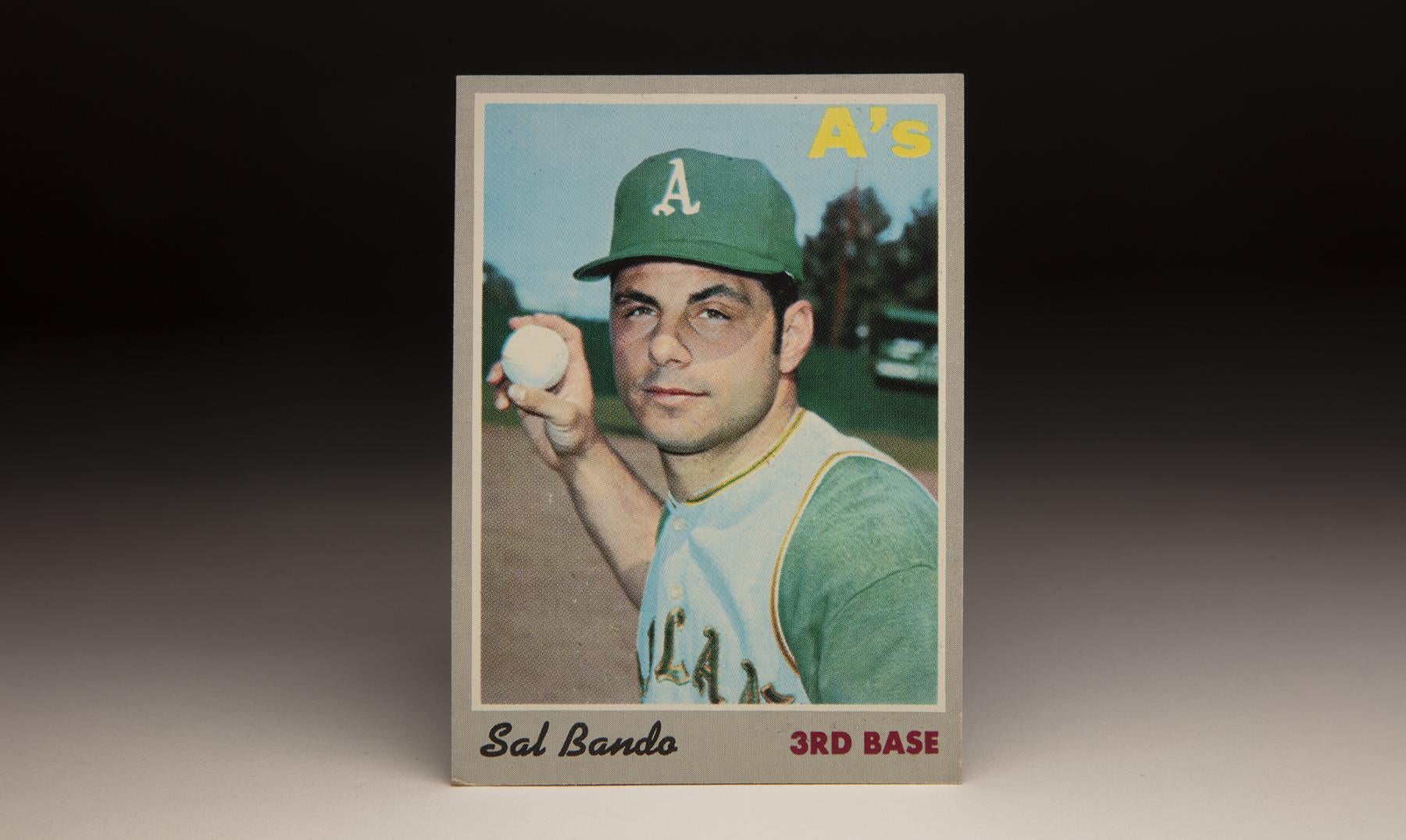  1970 Topps # 2 Sal Bando Oakland Athletics (Baseball