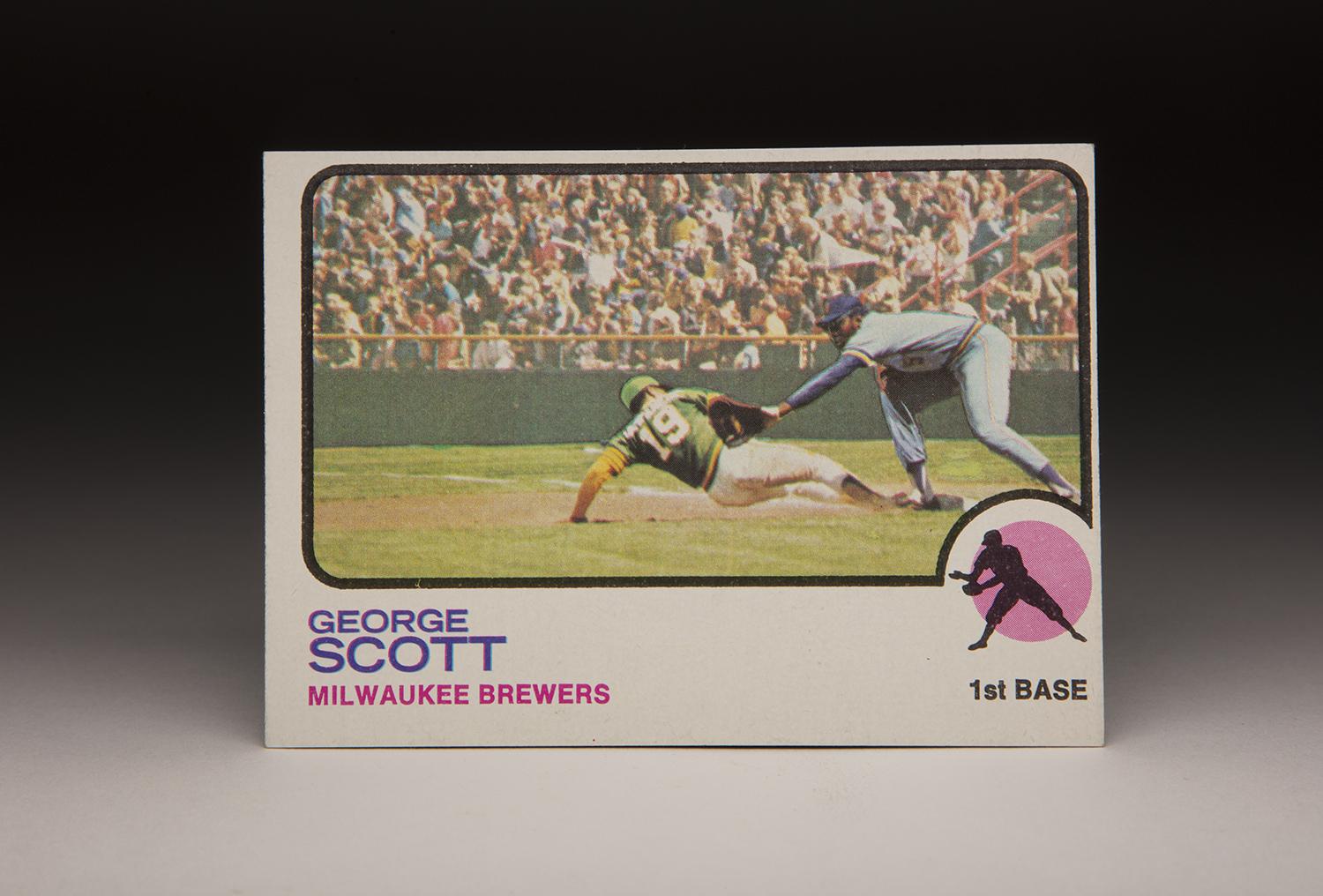 CardCorner: 1973 Topps George Scott | Baseball Hall of Fame