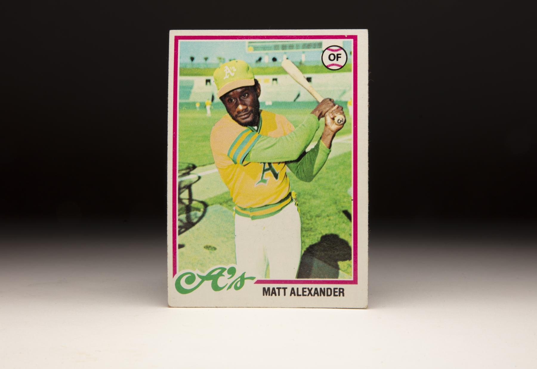 CardCorner: 1978 Topps Matt Alexander | Baseball Hall of Fame