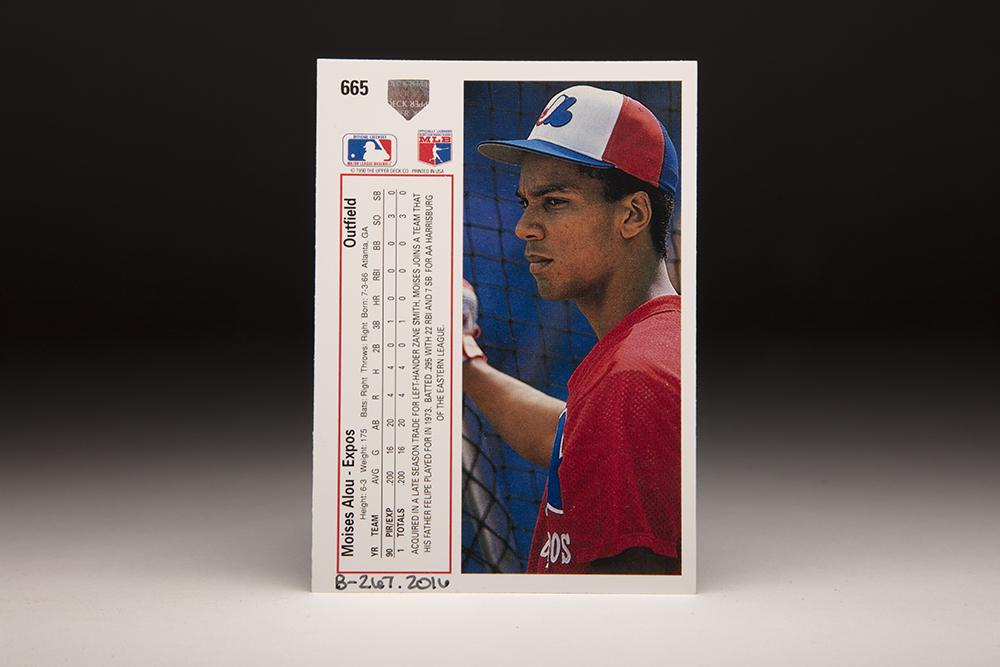 Moises Alou Signed 1992 Topps Baseball Card - Montreal Expos