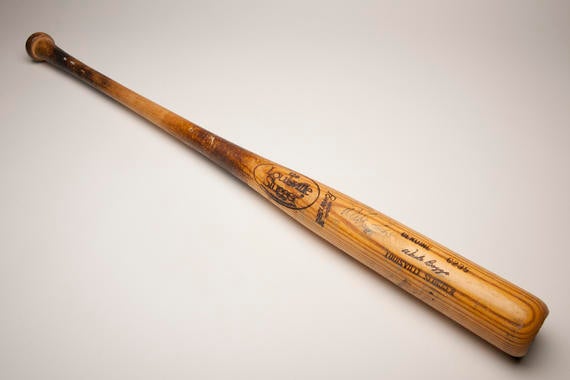 Bat used by the Red Sox' Wade Boggs to set a then-American League record 187 singles and lead the league with 240 total hits in 1985. B-498-85 (Milo Stewart, Jr. / National Baseball Hall of Fame)