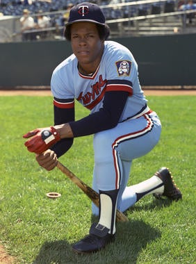 Rod Carew captured national attention in 1977 when he chased the .400 mark. Carew finished the season hitting .388. (Doug McWilliams/National Baseball Hall of Fame and Museum)