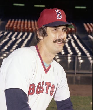 Rollie Fingers was a member of the Red Sox for only three days after Commissioner Bowie Kuhn nullified Athletics' owner Charlie Finley's sale. (Doug McWilliams/National Baseball Hall of Fame) 