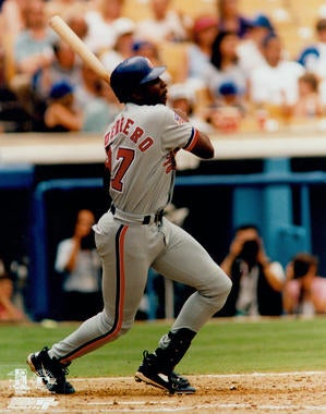 Vladimir Guerrero began his 16-year big league career in 1996 with the Montreal Expos, and would play there for eight years. (National Baseball Hall of Fame and Museum) 