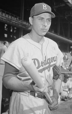 In 16 seasons with the Dodgers, Gil Hodges was named to eight NL All-Star teams and played on seven pennant winners. (Osvaldo Salas/National Baseball Hall of Fame and Museum)