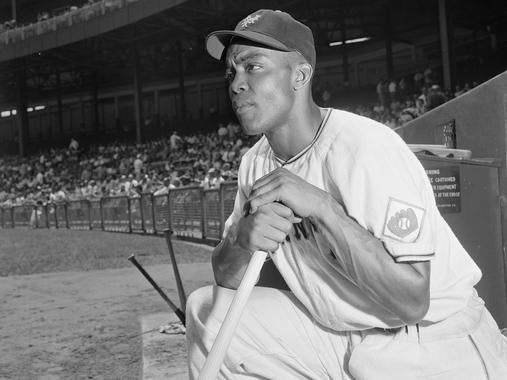 Monte Irvin was elected to the Hall of Fame in 1973. (Osvaldo Salas/National Baseball Hall of Fame and Museum)