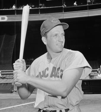 Ralph Kiner was traded to the Cubs by the Pirates on June 4, 1953. (Osvaldo Salas/National Baseball Hall of Fame and Museum)