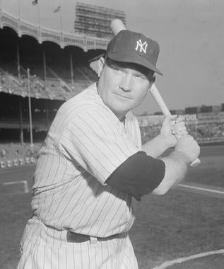 Johnny Mize captured five World Series rings with the Yankees from 1949-53. (Osvaldo Salas/National Baseball Hall of Fame and Museum)