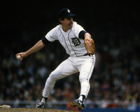 Pitcher Jack Morris led the way for the Detroit Tigers in 1984 with 19 victories. (Rich Pilling / National Baseball Hall of Fame and Museum)