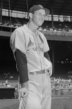 Stan Musial finished his career with 3,630 hits: 1,815 at home and 1,815 on the road. (Osvaldo Salas/National Baseball Hall of Fame and Museum)