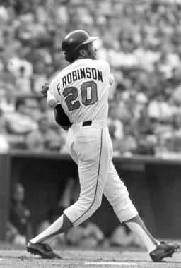 Frank Robinson finished his professional career with 2,943 hits, 586 home runs and 5,373 total bases. (National Baseball Hall of Fame and Museum) 
