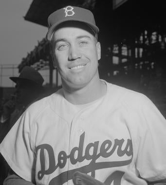 Duke Snider played on seven Dodgers teams that won the NL pennant and two World Series winnes. (Osvaldo Salas/National Baseball Hall of Fame and Museum)