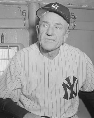 Casey Stengel managed the Yankees to 10 American League pennants and seven World Series victories from 1949-1960. (Osvaldo Salas/National Baseball Hall of Fame and Museum)