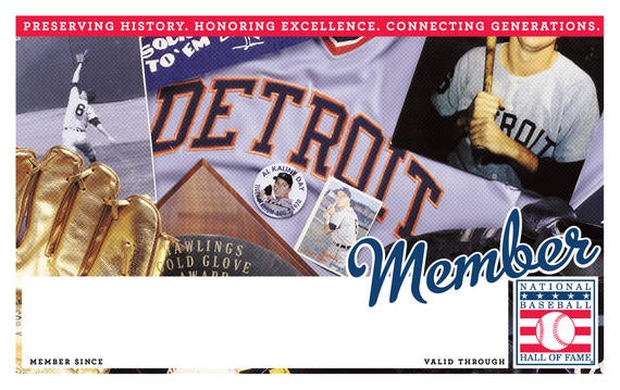 Detroit Tiger Hall of Fame Membership program card
