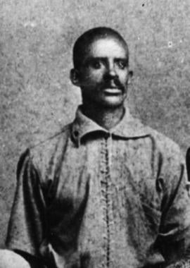 In 1894, Bud Fowler teamed up with Grant “Home Run” Johnson to form the Page Fence Giants, who would go on to become one of the all-time great Black barnstorming teams. (National Baseball Hall of Fame and Museum)